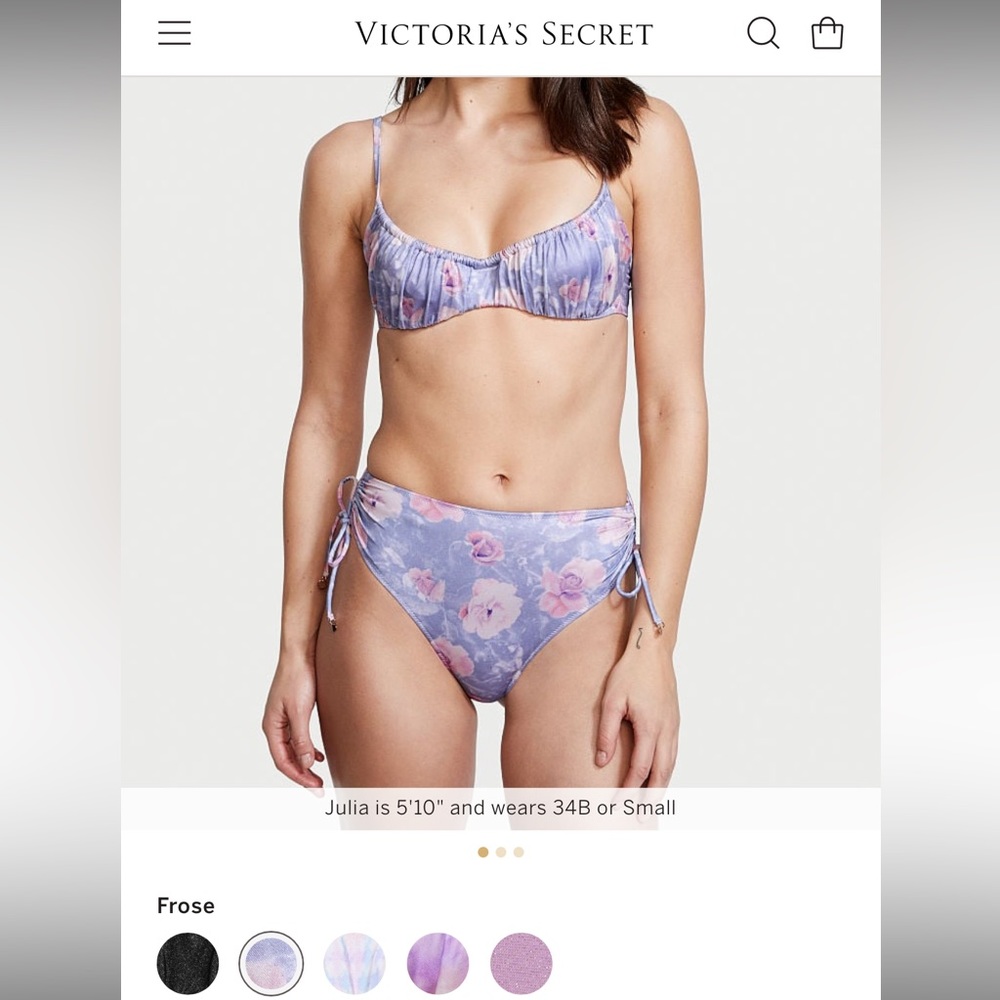 Victoria’s Secret Ruched Wicked Bikini in Frose